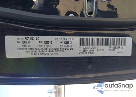 2018 Dodge Charger Police Rwd z USA, uszkodzony, nr VIN 2C3CDXAT7JH144133